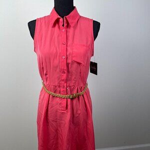 By & By NWT Women's Pink Dress w/belt-Medium